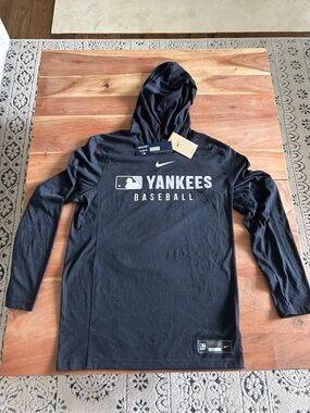 Nike Black Yankees Baseball Pullover Hoodie